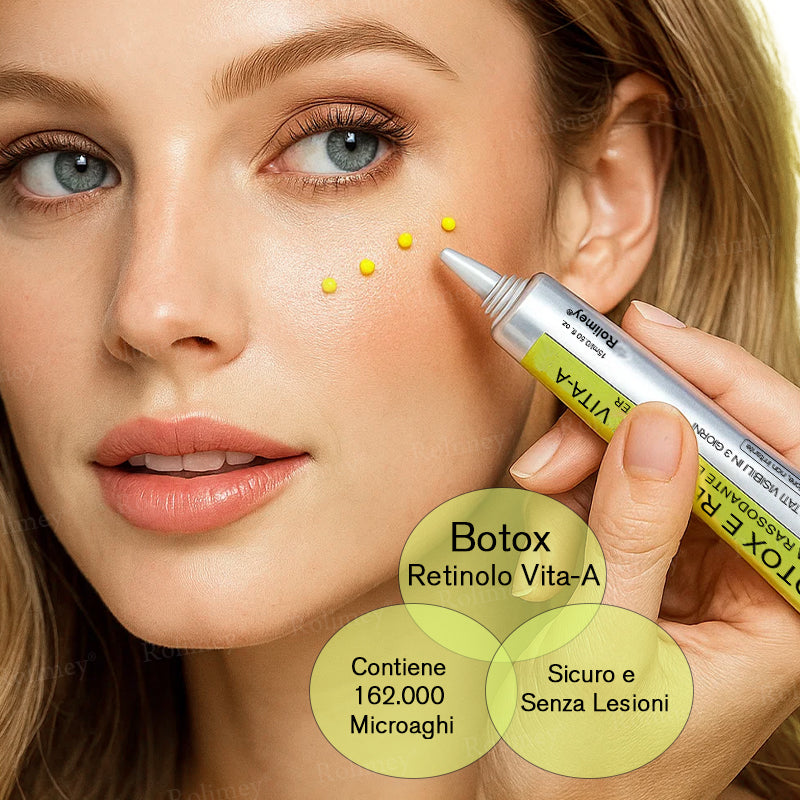 👨🏻‍⚕️ Rolimey® Crema Lifting Antirughe Effetto Botox & Retinolo Vita-A - Ultimo giorno di promozione: 70% di sconto|
