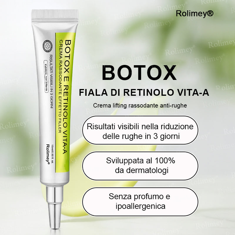 👨🏻‍⚕️ Rolimey® Crema Lifting Antirughe Effetto Botox & Retinolo Vita-A - Ultimo giorno di promozione: 70% di sconto|