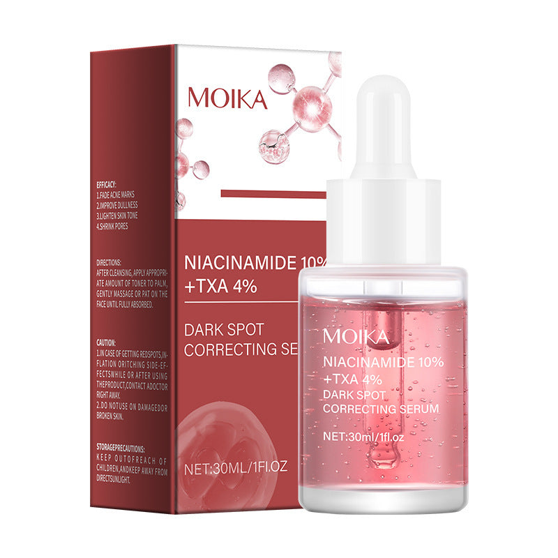 Prodotti per la cura della pelle con soluzione di niacinamide e acido ialuronico