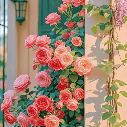 🌹 GFOUK® Mixed-color Climbing Rose—Year-Round Blooming