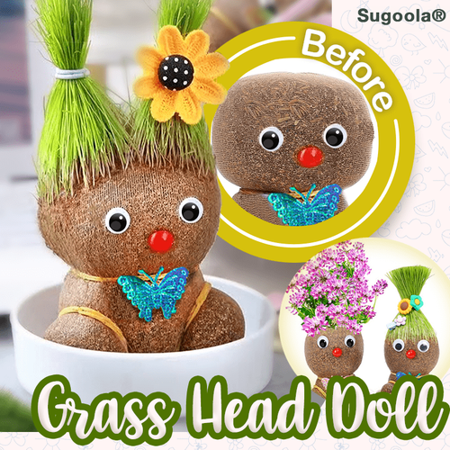 Sugoola® Grass Head Doll 🌱🌷