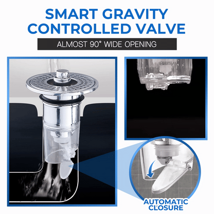 GFOUK™ Stainless Steel Washing Basin Anti-Clogging Anti-odor Pop-up Drain Stopper & Hair Catcher