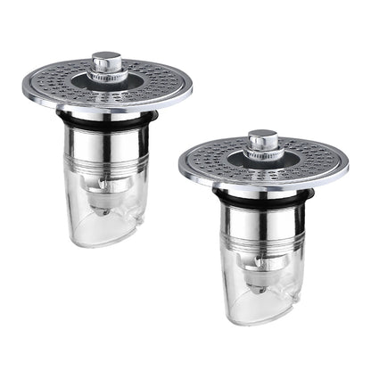 GFOUK™ Stainless Steel Washing Basin Anti-Clogging Anti-odor Pop-up Drain Stopper & Hair Catcher